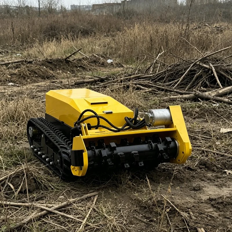 High Efficiency Electric Lawn Mower and RC Forestry Mulcher for Commercial Slope Cutting
