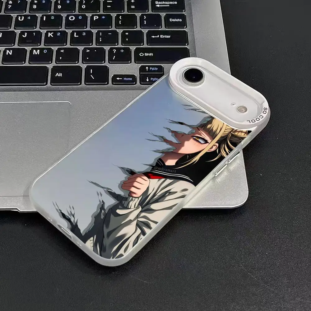 Himiko Toga A-Academia Hero Handyhülle für iPhone 17 16 15 14 13 12 11 Pro Max Air Matte Laser Aurora stoßfeste Handyhülle
