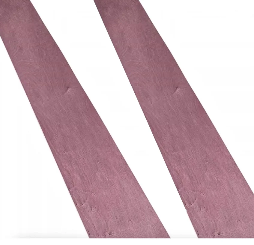 

Natural Dyed Maple Wood Purple Solid Wood Peel 2.5m Long 0.2m Wide 0.5mm Thick Hand Applied Veneer for DIY Crafts And Projects