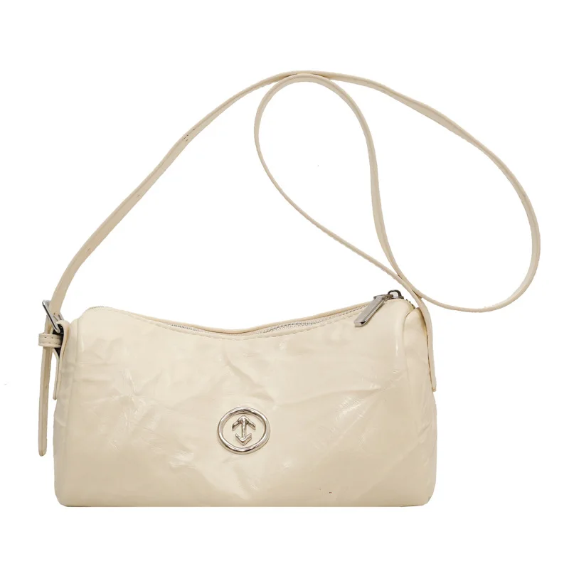 Bolsas de ombro crossbody femininas e meninas, nicho de rugas plissado premium, versáteis, travesseiro simples, tendência fashion, novo, 2023