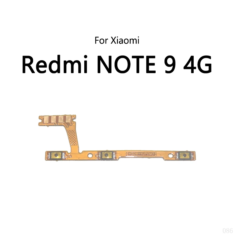 Power Button Switch Volume Mute Button On / Off Flex Cable For Xiaomi Redmi NOTE 9 Pro 4G 5G 9S