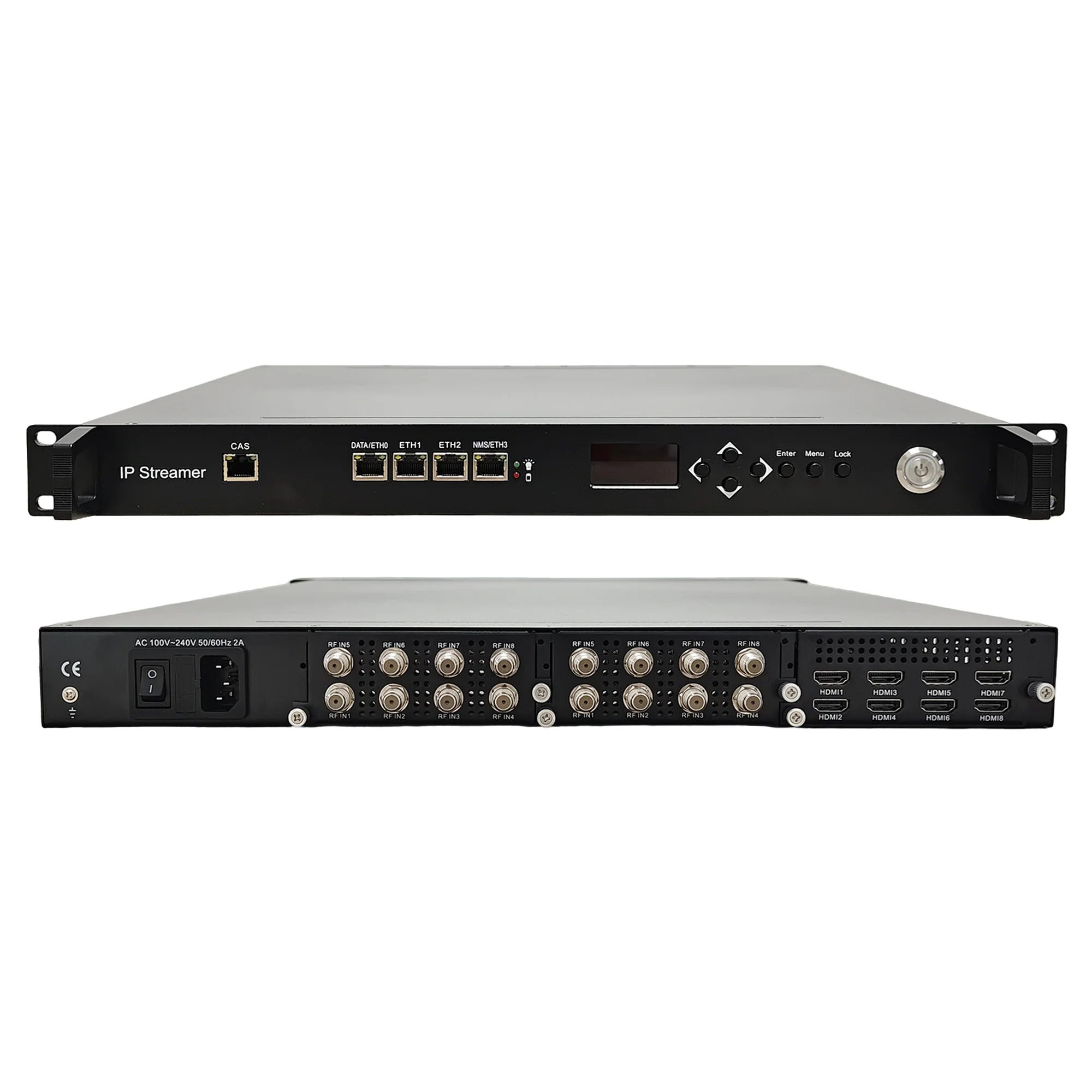 All-in-One IPTV Server  Streamer H.265 H.264 Encoder IRD Multiplexer Gateway Support SRT  HLS Mount For Hotel CATV IPTV Headend