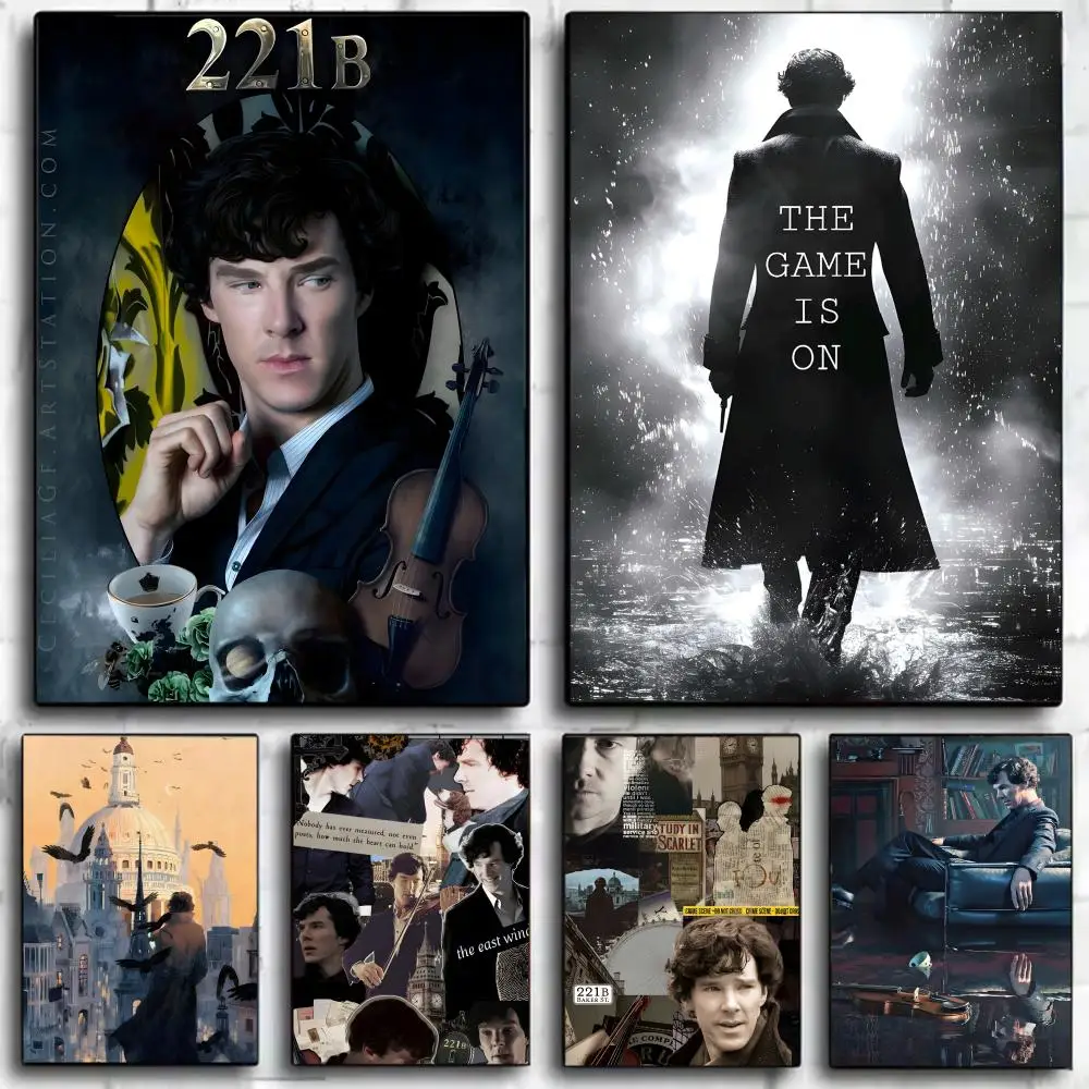 1pc S-Sherlock Holmes Poster Wall Art Print Poster Decorative Mural Home Decor Gift Unframed