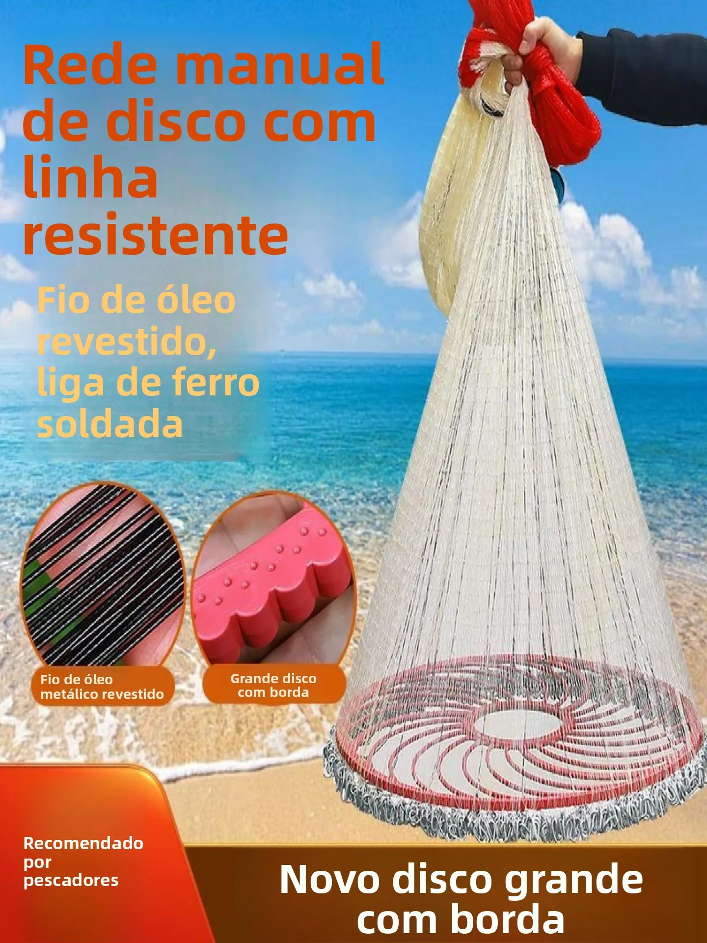 hand-thrown-fishing-net-wide-mouth-easy-to-catch-fish-coarse-line-dumbbell-shape-disc-throw-and-catch-fish-outdoor-camping-gear