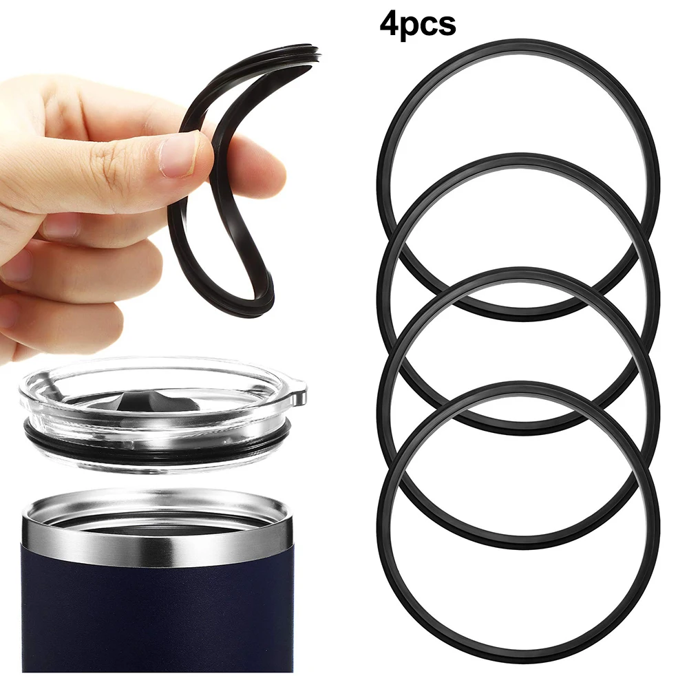 4pcs Bottles Sealing Ring Silicone Sealing O-Rings Gaskets For 16oz & 20oz For Contigo Travel Mug Water Cup Sealing Ring