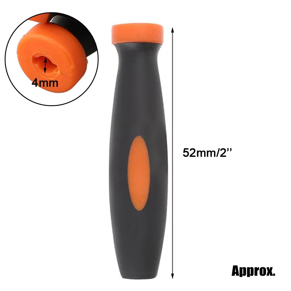 

Pack of 10 Rubber Handles for Small Files Featuring 4mm Hole Diameter Designed for Durable and Stable Handling