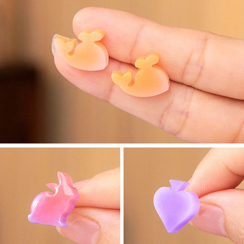 1 PC น่ารัก Earnail อีพ็อกซี่เรซินแม่พิมพ์ DIY หมีน้อยดอกไม้ต่างหูจี้สร้อยคอพวงกุญแจซิลิโคนแม่พิมพ์เครื่องประดับทําด้วยมือ