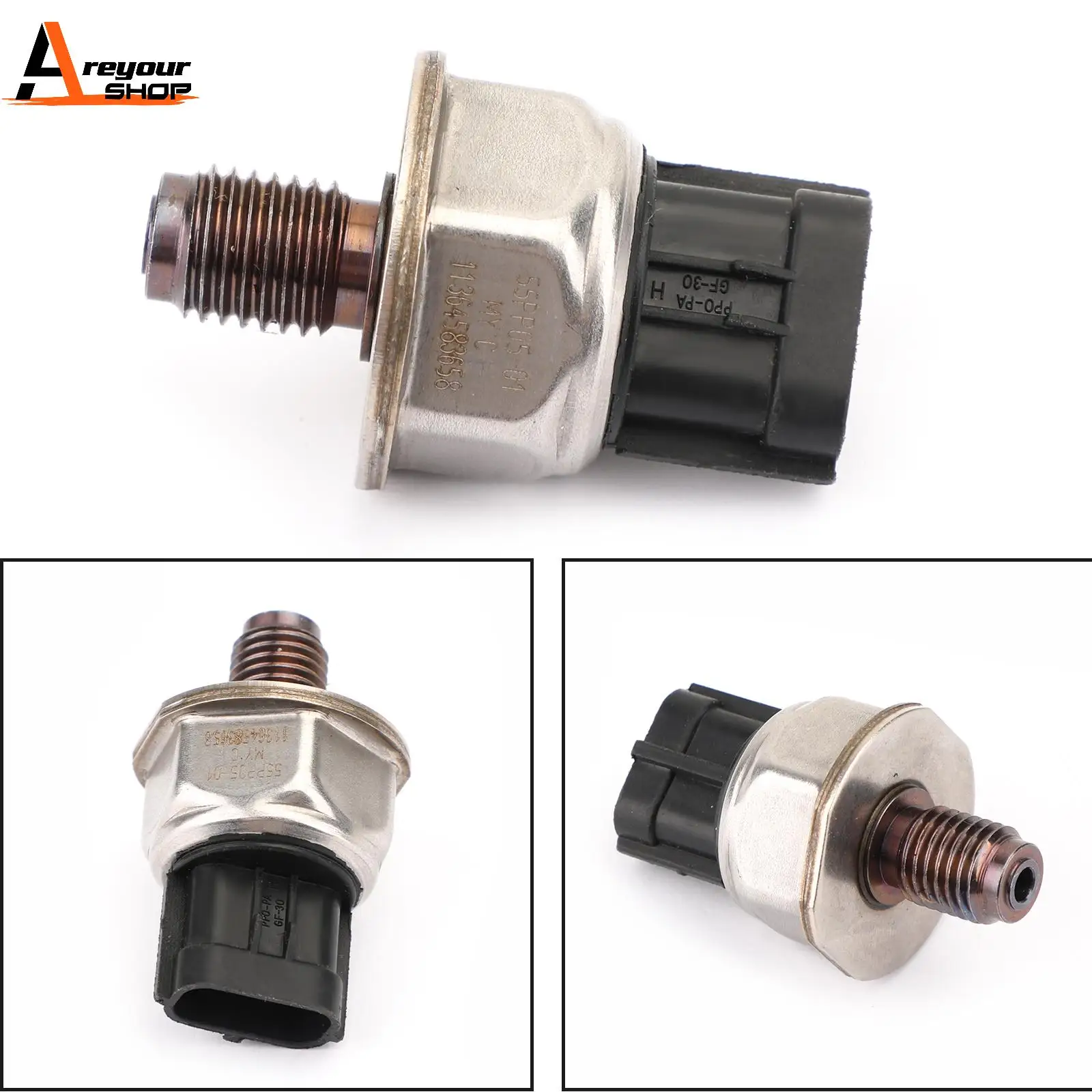 Areyourshop 55PP05-01 Fuel Rail Pressure Sensor For Mitsubishi L200 Pajero Montero 2.5 Di-D Car Auto Accessories Parts