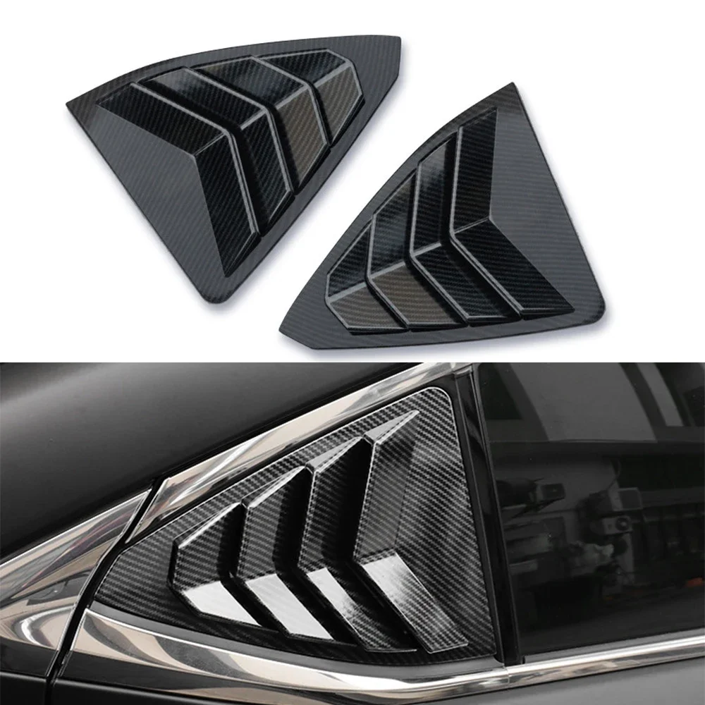 

For Lexus IS300 200T 250 2013-2019 Car Rear Triangle Window Decoration Cover Shutters Exterior Auto Styling Accessories 2pcs