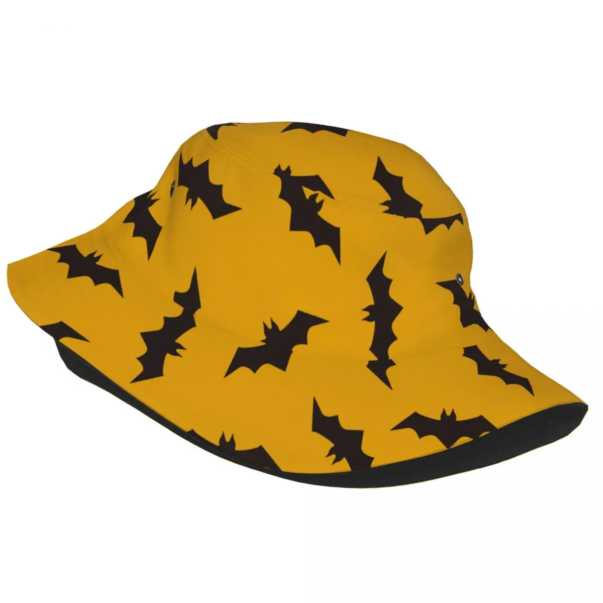 Halloween Bats Bucket Hat for Woman Summer Travel Floppy Hat Style Foldable for Outdoor Sport Fishing Cap Boonie Hat