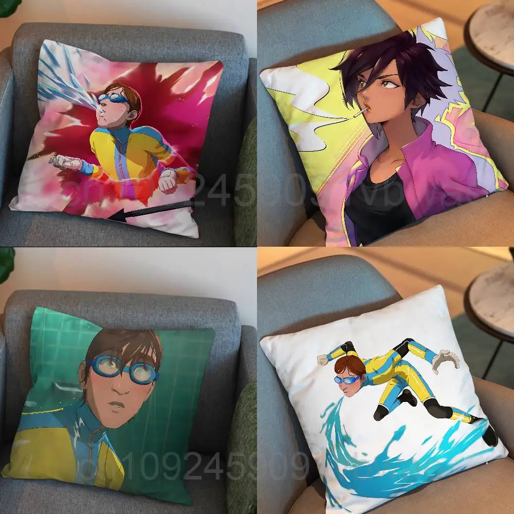 

Waterboy game Invisigal Dispatch Pillow Case Office Cushions Suitable For Sofa Car Bedroom Decorative Cushion Cover