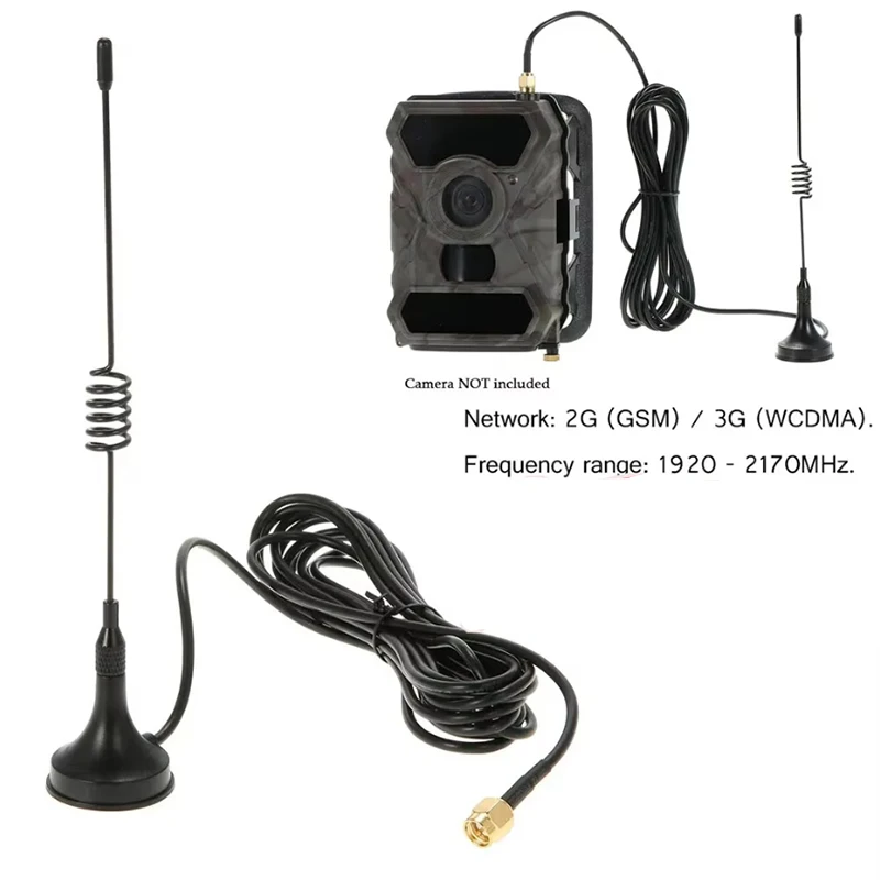 

Magnetic Antenna 2G GSM 3G WCDMA 1920-2170MHz for Trail Game Scouting Wildlife Hunting Camera