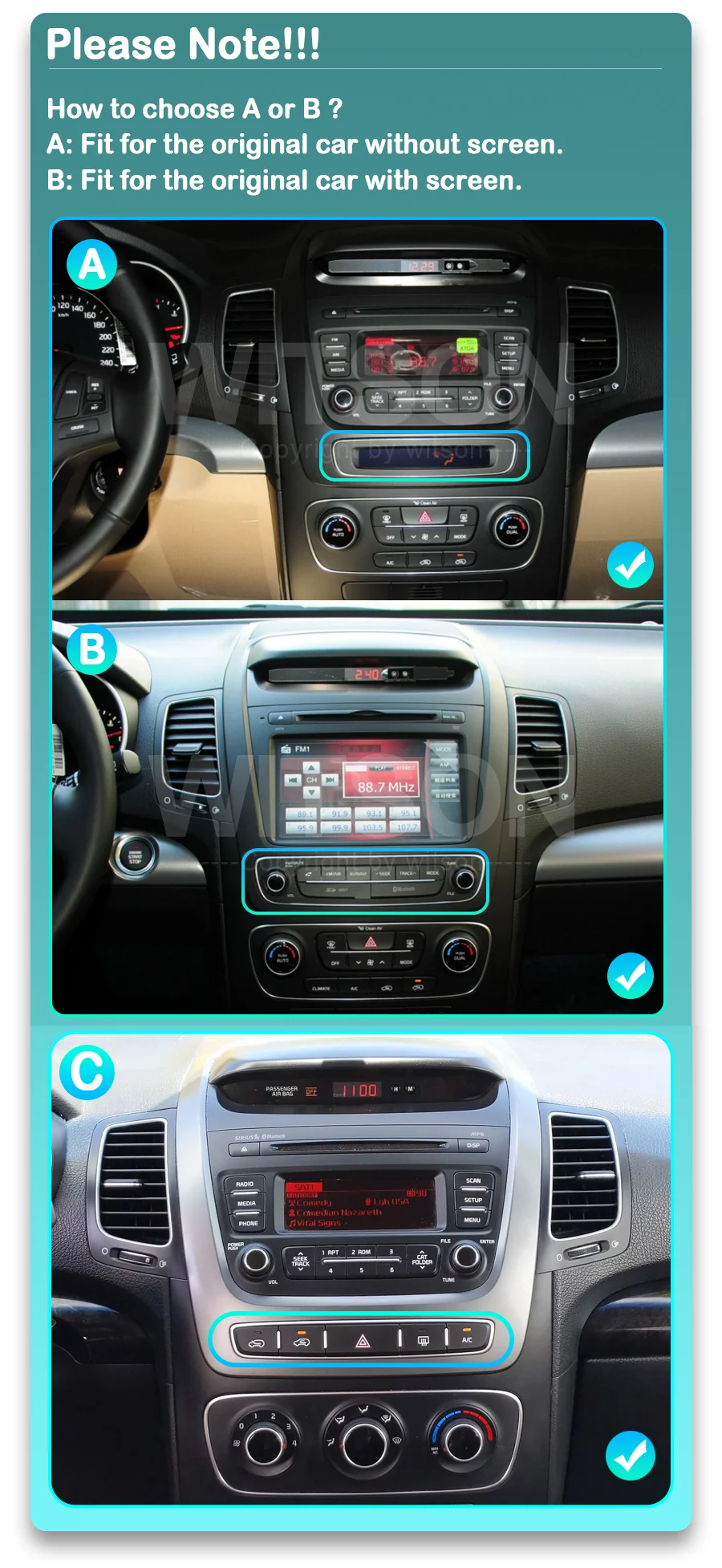 10.88 Android 13 Car Radio Multimedia for KIA SORENTO 2012 2014 2016 2021 Type-C charging DSP 4G sim card 5G WIFI Carplay Auto