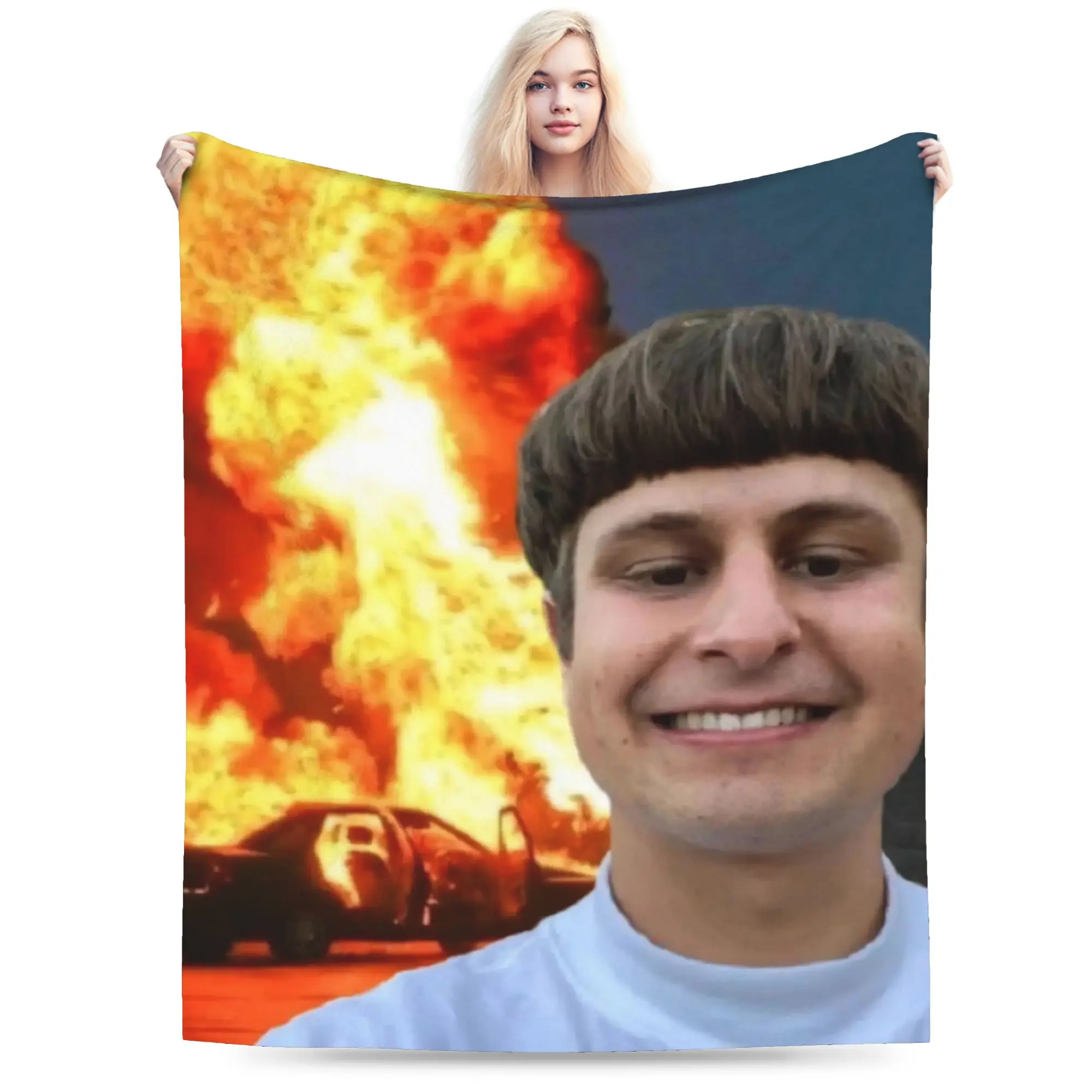 RIP Oliver Tree 1993-2026 Throw Blanket for Couch Fuzzy Soft Plush Blanket 50x60 Inches Multiple Sizes Bedspread for All Season