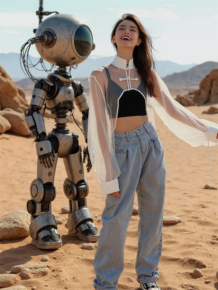 

Black Shirt Woman Long Sleeve Fit Oversize Boyfriend Style Button Front Simple Basic Minimalist Fashion Street Female Tops New