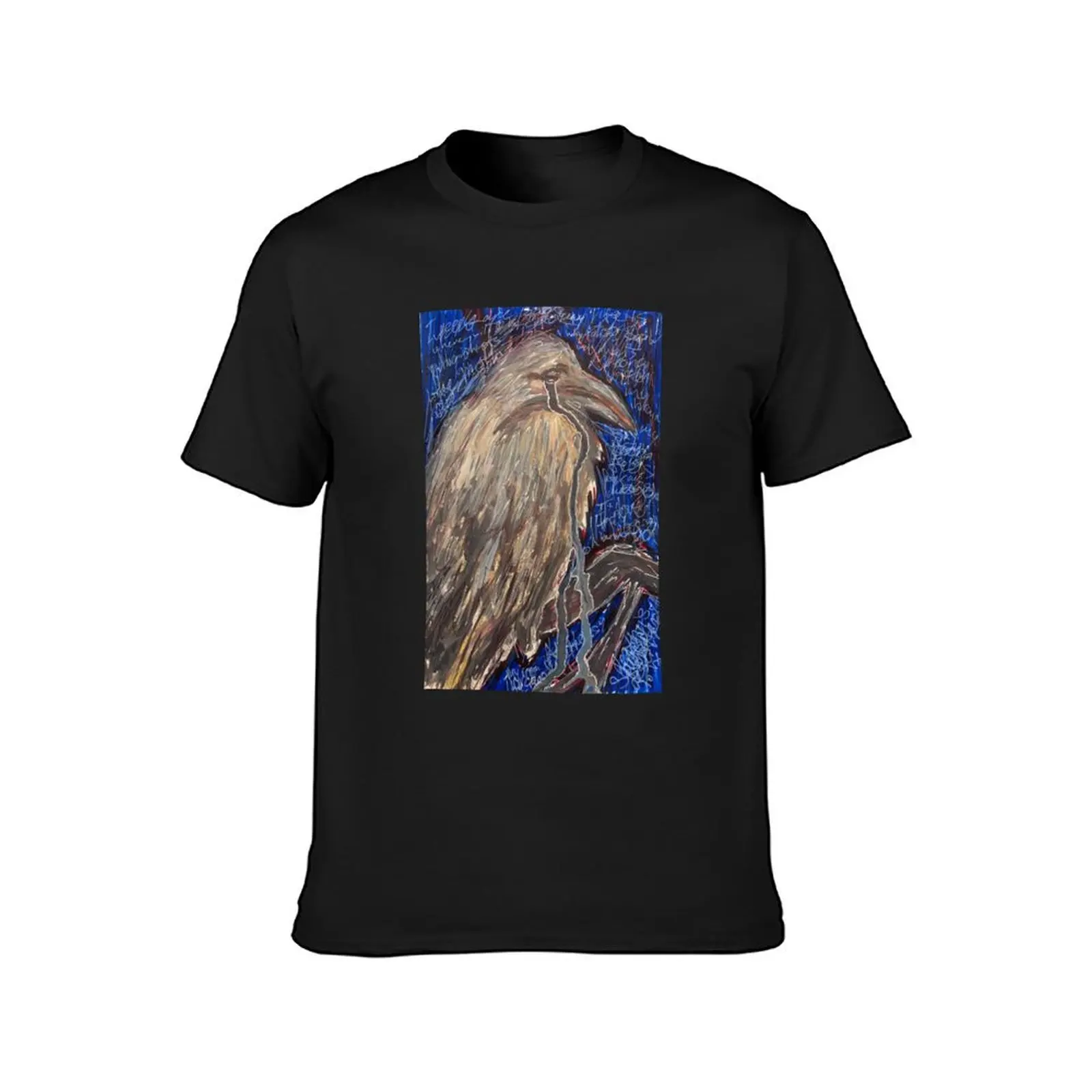 The Crying Crow T-Shirt aesthetic clothes anime men clothes