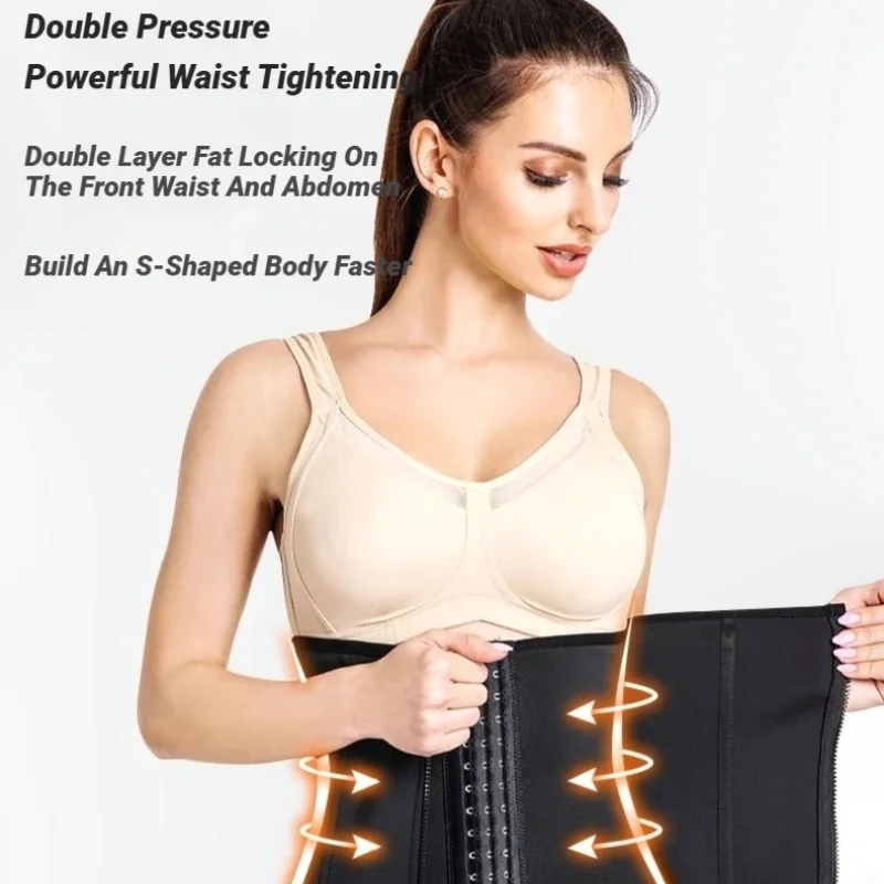 Faja reductora de cintura CHUANGERM, faja moldeadora, corsé, cinturón adelgazante, ropa interior moldeadora, faja para mujer, reduce la cintura.