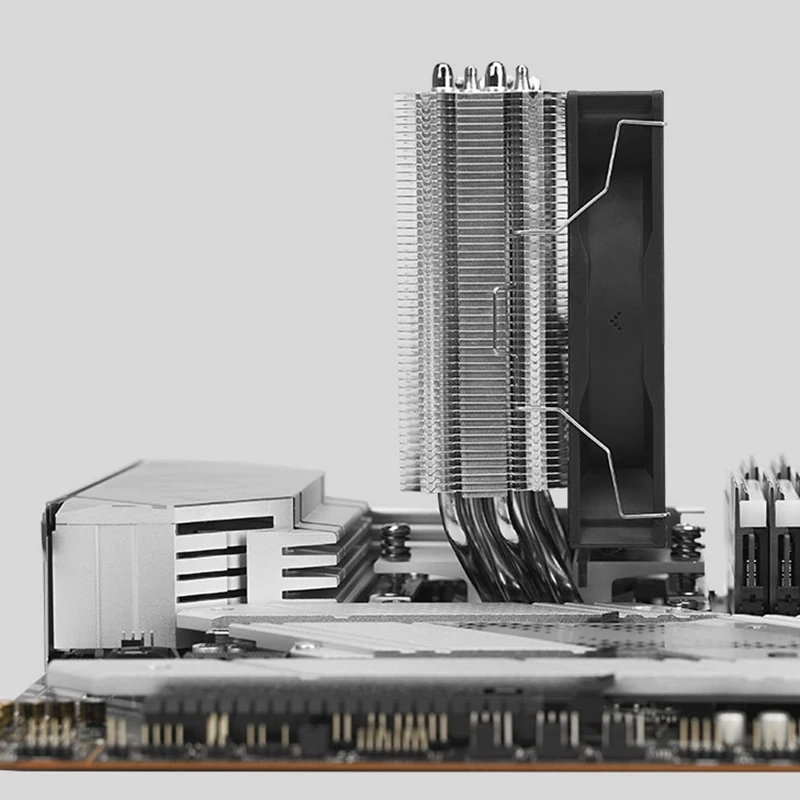 DEEPCOOL 데스크탑 PC용 저소음 냉각 에어 워터 쿨러, AG400 CPU 5V 3 핀 ARGB 4 히트 파이프, LGA1700, 115X, 1155, AM5, AM4