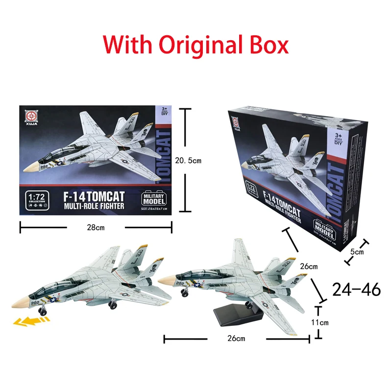 New Military Series Building Blocks Creative Multi-Purpose Fighter A-10 Support Attack Aircraft F14 Model  With Box