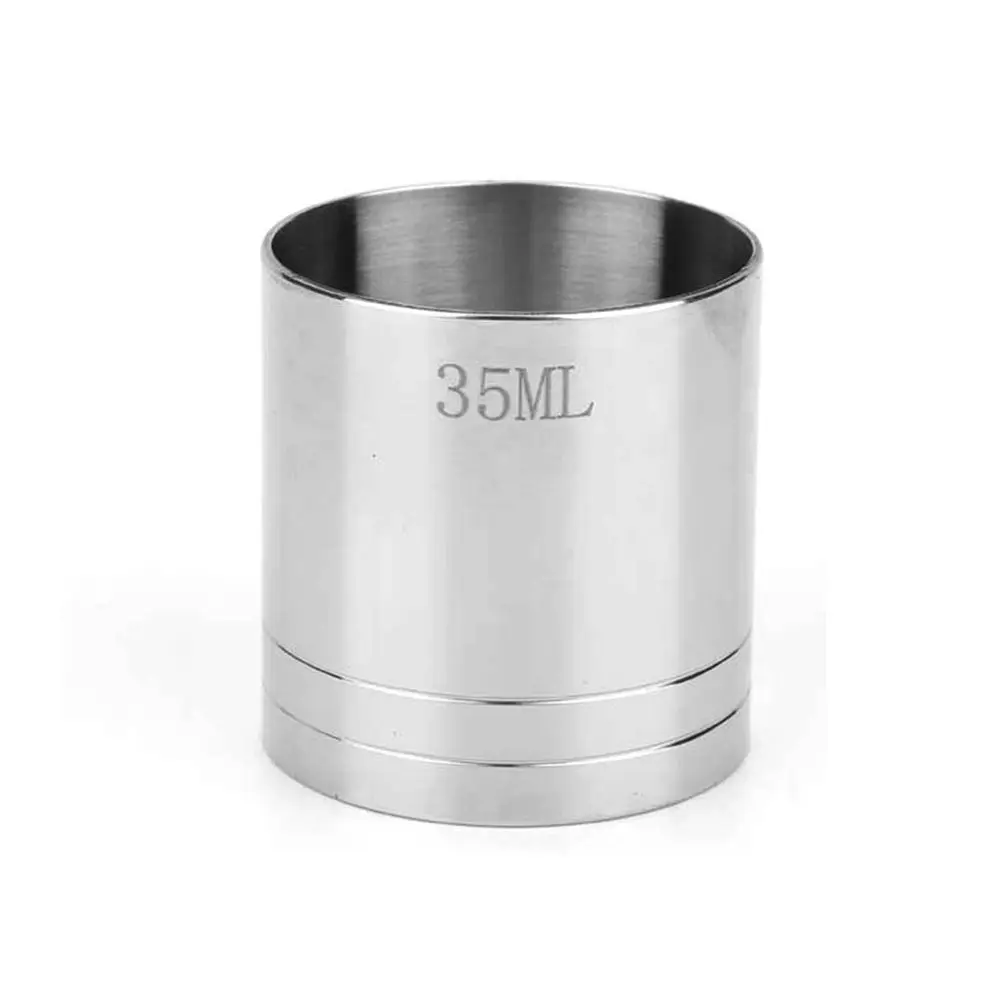 25/35/50ml Stainless Steel Measure Cup Thimble Cylinder Shape Measuring Wine Glass Bar Accessories