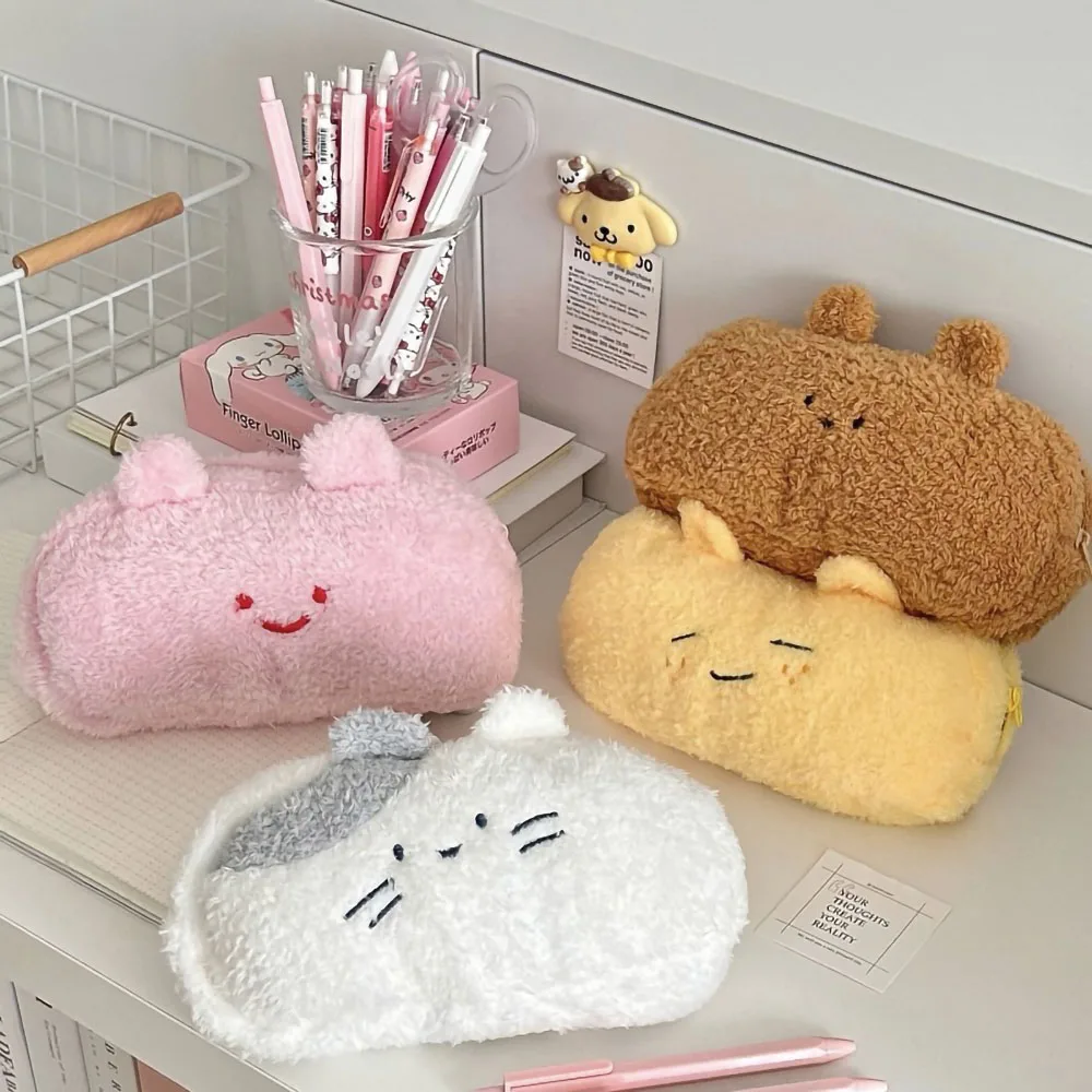 Big Capacity Kawaii Cat Pencil Case Pen Storage Bag Pencilcase Pencil Pouch Back To School Kids Gift Stationery Supplies