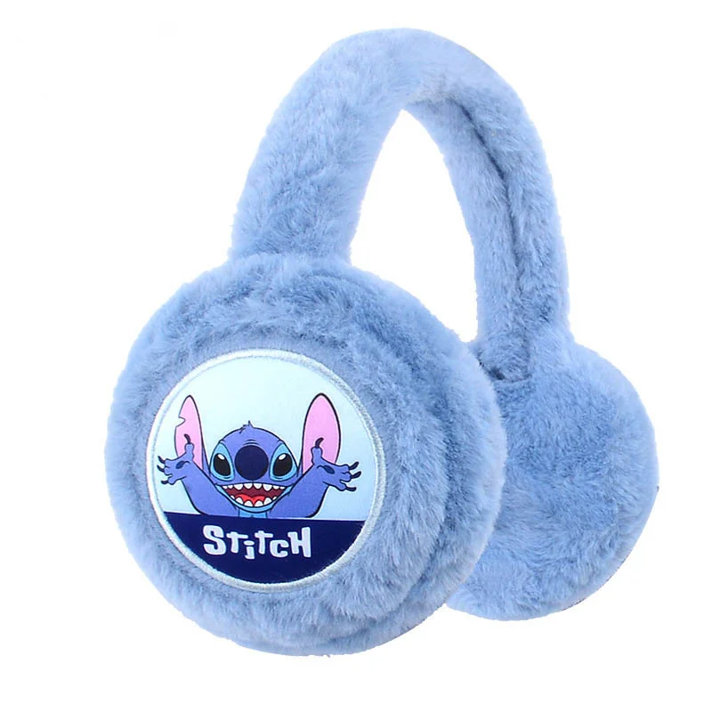 Stitch Children Warm Foldable Earmuffs Lilo & Stitch Thickened Windproof Earmuffs Cartoon Outdoor Earmuffs Winter Birthday gift