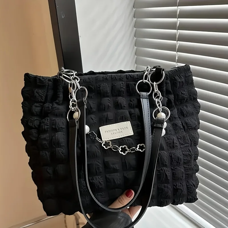 

Шикарная сумка-тоут Cloud, нейлоновая женская сумка большой вместимости с застежкой-молнией, полиэстеровая подкладка, идеально подходит для поездок на работу и прогулок