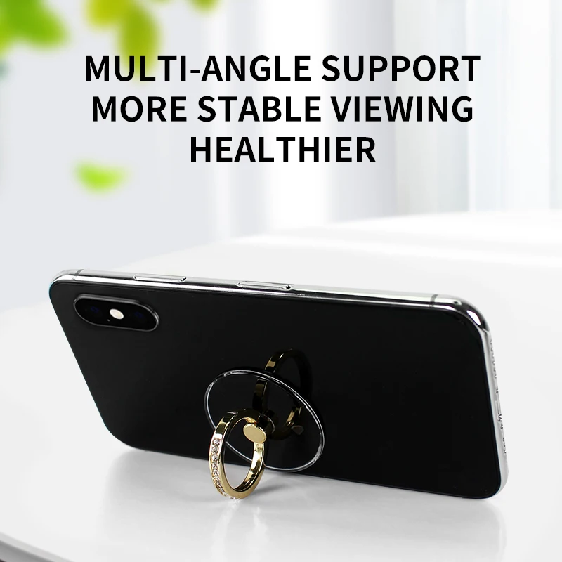 Universal Transparent Finger Ring Handy Smartphone Ständer Halter Für iPhone 12, Xiaomi Samsung Smartphone Auto Halterung Ständer – Detail 4