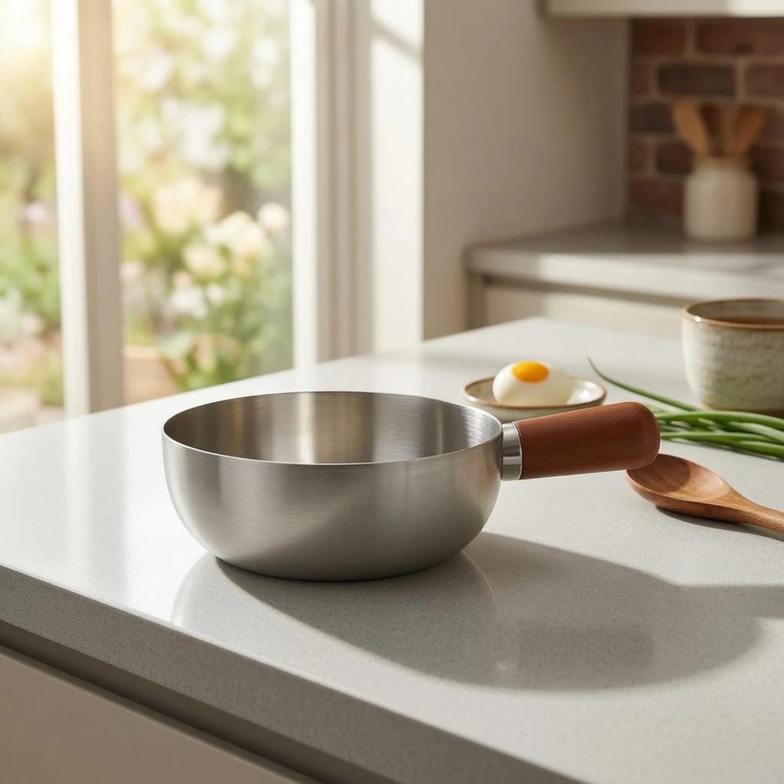Stainless Steel Food Pot Smooth Finish Open Stainless Steel Pot Cookware Heavy Duty Even Heat Distribution