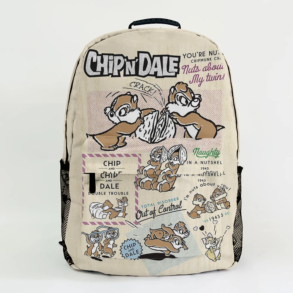 Disney Chip Dale B7170 Anime Customized Backpack Rucksacks Cartoon Bag Travel Knapsack Gift