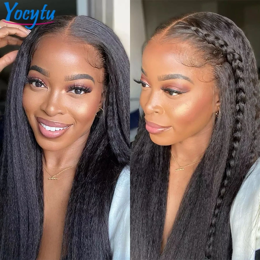 12A Top Qualität Verworrene Gerade Bundles 24 Zoll Menschliches Haar Bundles 3 Tage Lieferung Yaki Gerade Bundles 100 % Menschliches Haar für Frauen – Detail 8