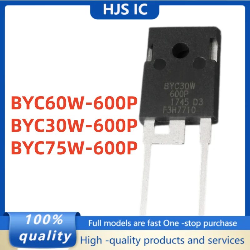 5Pcs 100% NEW BYC60W600P BYC60W-600P BYC30W-600P BYC30W600P BYC75W-600P BYC75W600P TO-247-2 Fast Recovery Diode In Stock