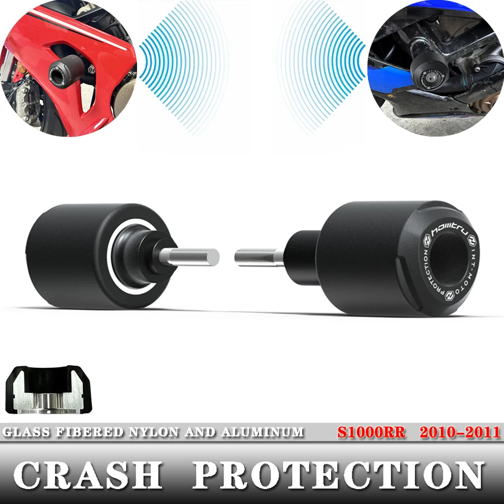 

For bmw BMW S1000RR s1000rr 2010-2011 motorcycle Crash Protection Bobbins Aluminum+Nylon Fiberglass Fiber