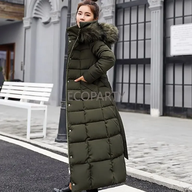 Long Winter Coat For Colder Women Jacket Cotton Padded Warm Thicken Ladies Coats Parka Womens Jackets 20