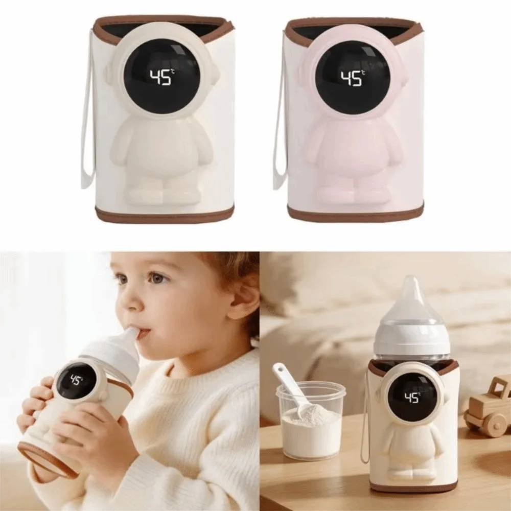 Adjustable Wrap Design Baby Bottle Warmer Digital Temperature Display Constant Temperature Milk Warmer Sleeve