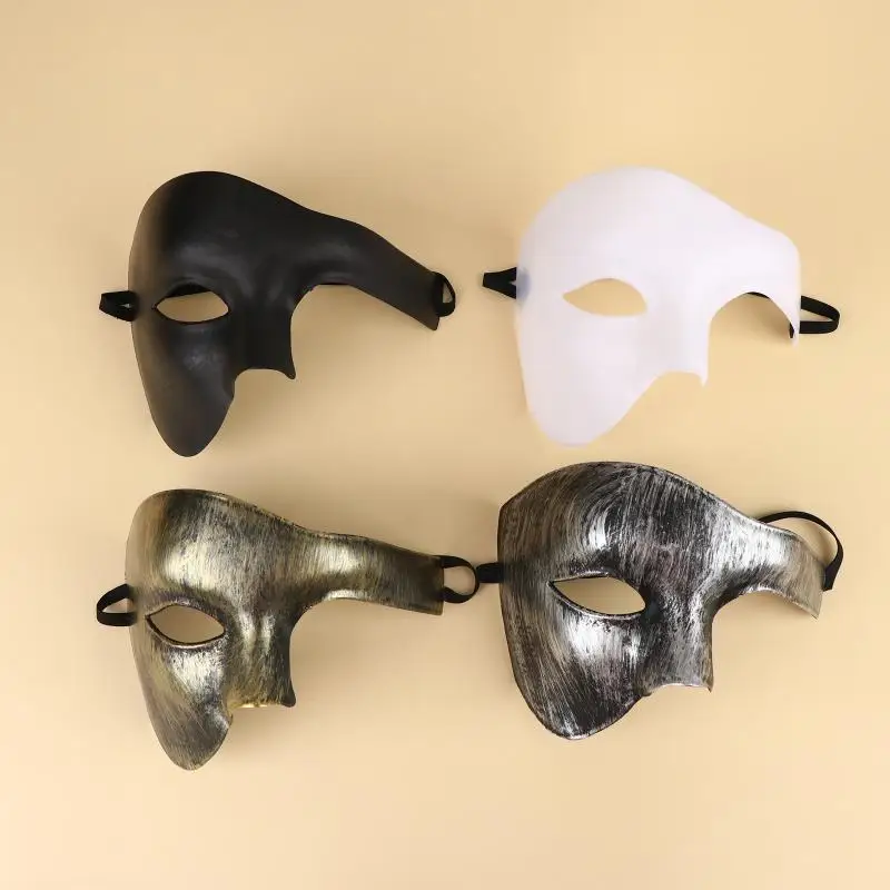 Phantom Half Face Cosplay Masquerade Mask High Quality Lightweight Durable for Halloween Stage Performances