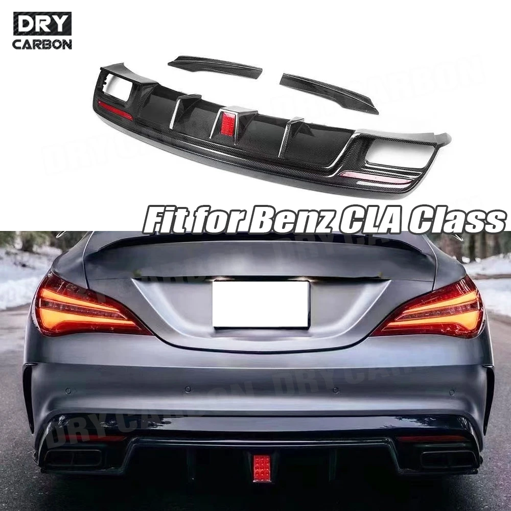 

Carbon Fiber Rear Bumper Diffuser Side Splitters FRP for Mercedes Benz CLA Class W117 CLA200 CLA250 CLA260 CLA45 AMG 2013-2018