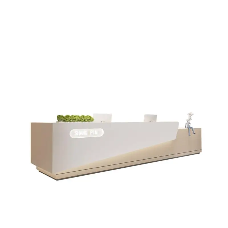 Storage Brown Reception Desks Wood Cheap Design Classic Drawer Reception Desks White Modern Empfangs Tresen Office Furniture