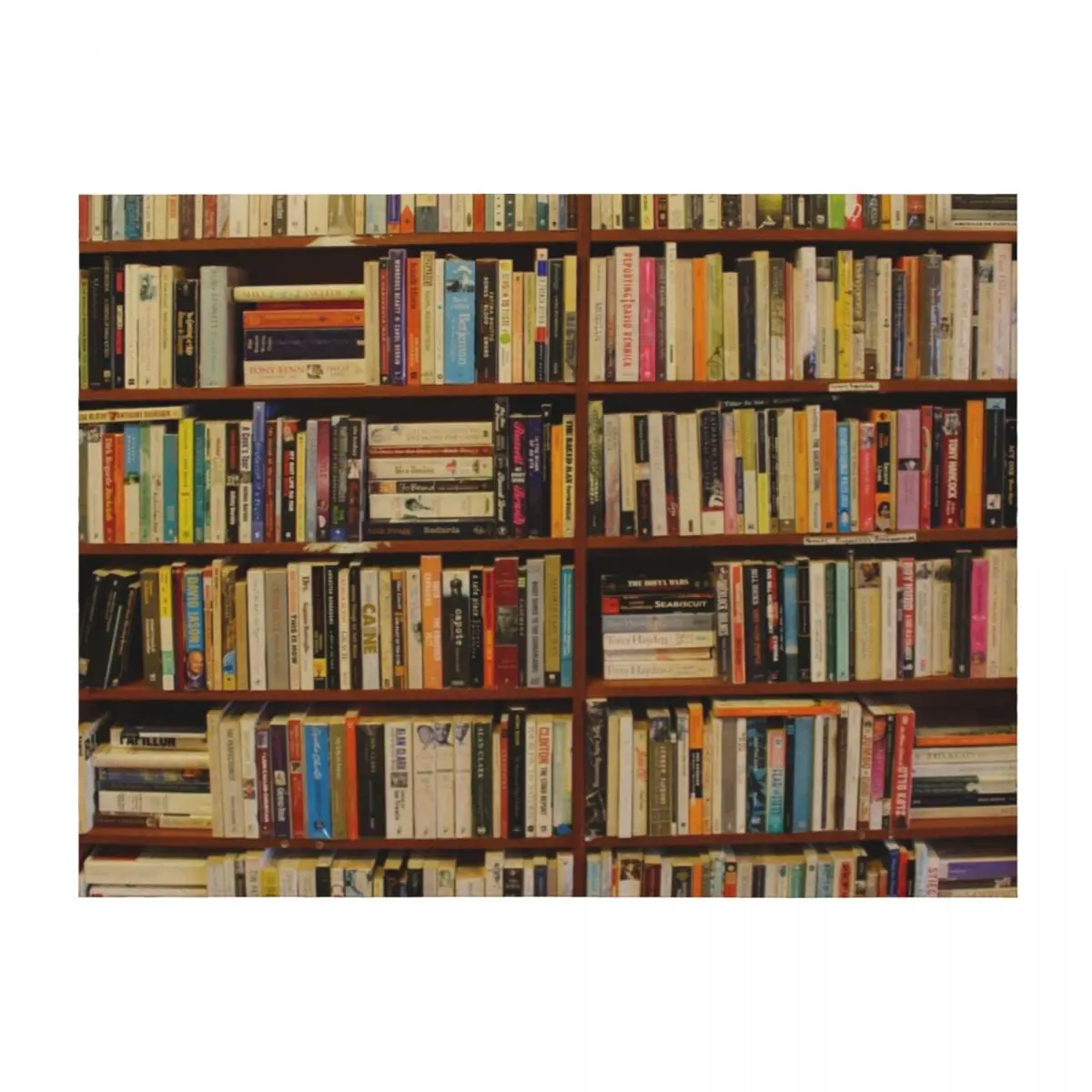 

Bookshelf Books Library Bookworm Reading Throw Blanket Cute Plaid Quilt Soft Plaid Luxury Throw Blankets