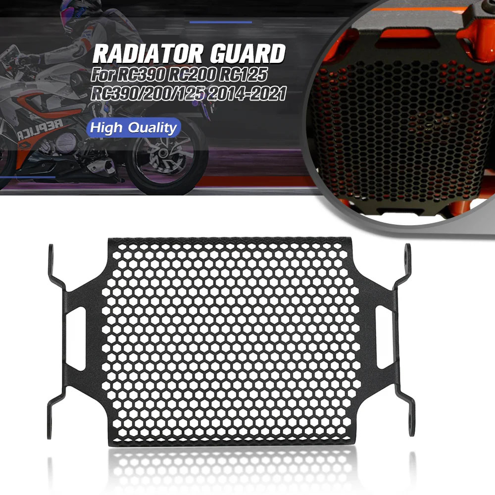 

For RC390 RC200 RC125 RC390/200/125 2014-2021 Motorcycle Rectifier Guard Pillion Peg Removal Kit Protector Radiator Grill Cover