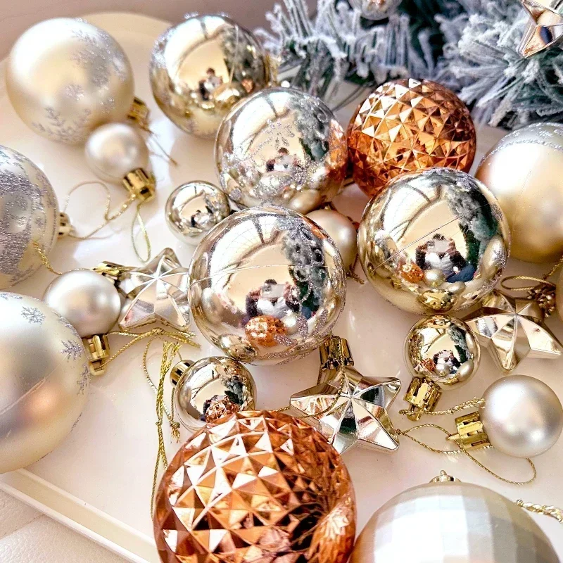 Christmas Tree Balls 6cm 3cm Big Christmas Ball  Multicolor Ball Decorations Christmas Tree Ornaments Set for Home Party