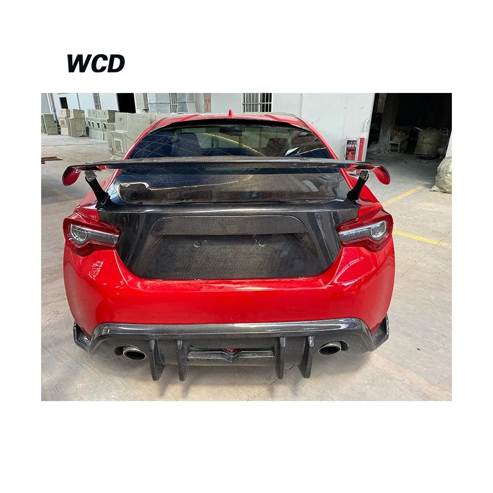 Sard Style Carbon Fiber Rear Swan-neck Spoiler Wing For GT86 BRZ FR-S spoiler 2012-2019