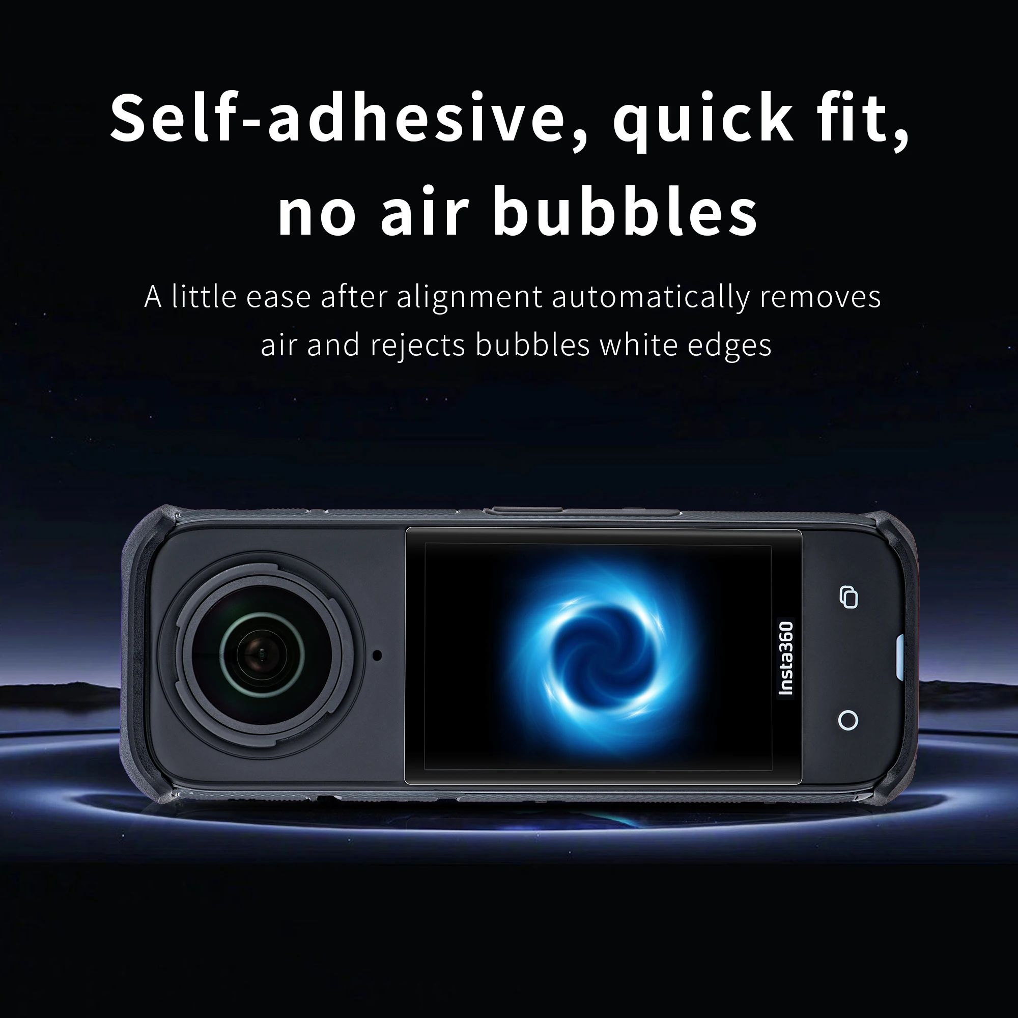 STARTRC para Insta360 X4 X5 película protectora de pantalla de cámara película de vidrio templado HD accesorios protectores de lente antiarañazos