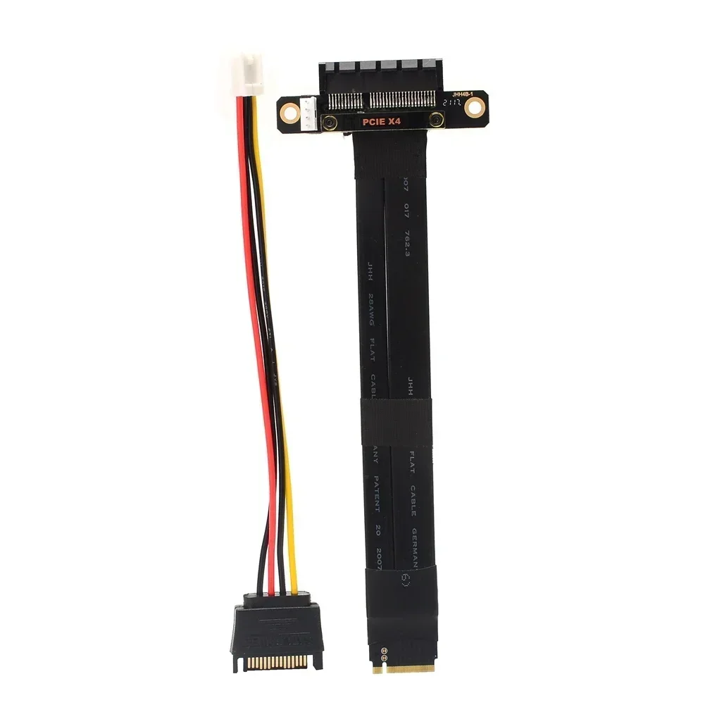 

Riser PCIe x4 3.0 PCI-E 4x To M.2 for NGFF for NVMe M Key 2242 2280 Riser Card Gen3.0 Cable M.2 Key-M PCI-Express Extension Cord