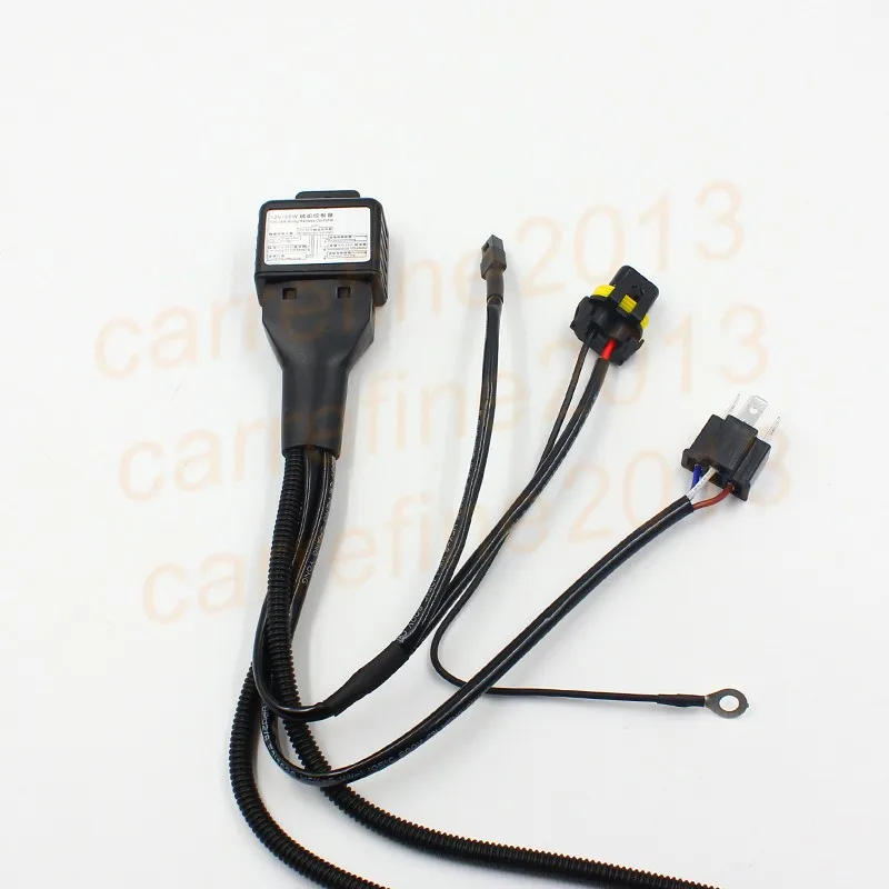 Rockeybright H4 9003 HB2 bi-xenon controller Relay H13 hid cable H4 9004 9007 Headlight Retrofit connect hid bixenon projector
