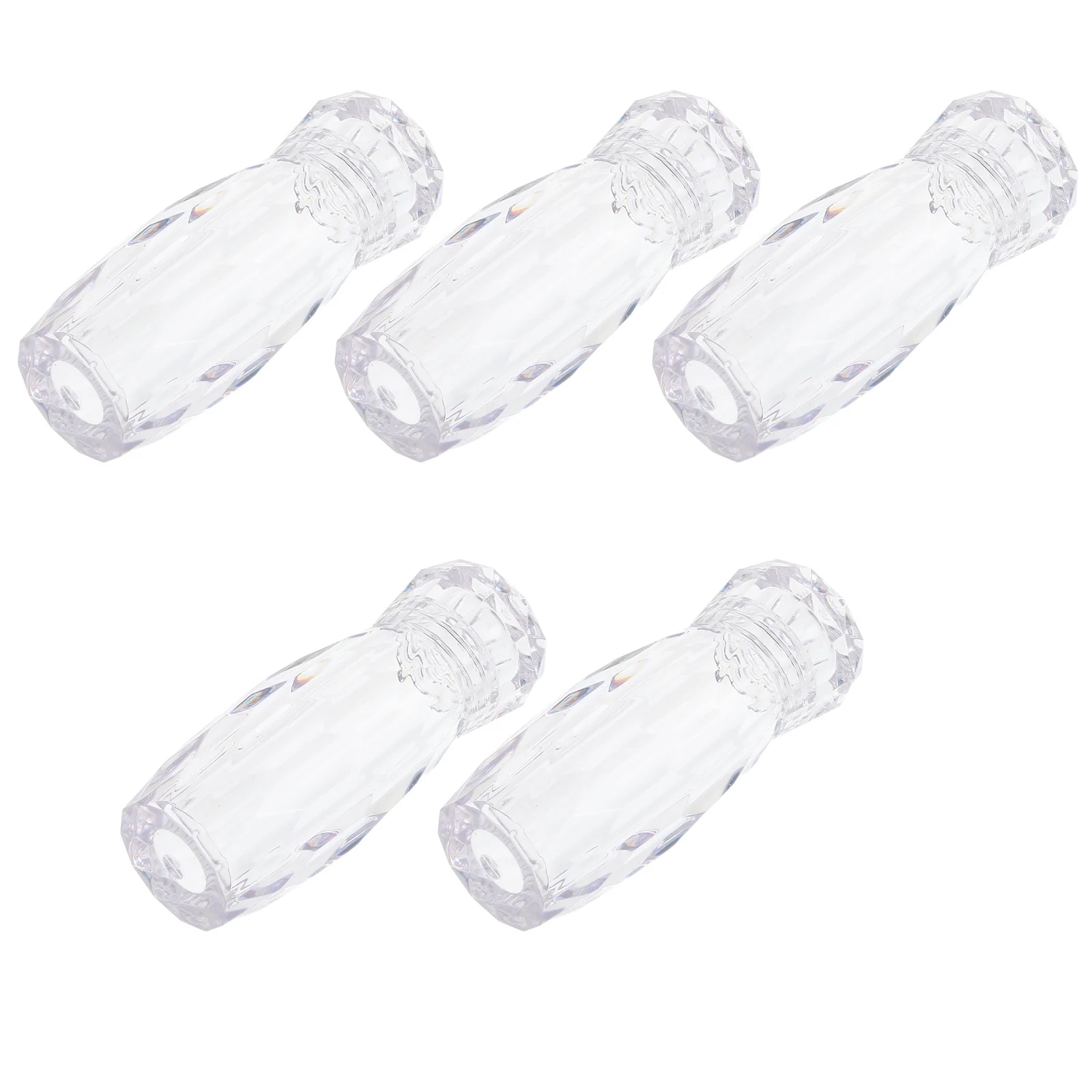 5 個 3 ミリリットルグリッター容器透明プラスチック瓶旅行用メイクアップ Diy 工芸品詰め替えパウダーディスペンサーボトルルースメイクアップ