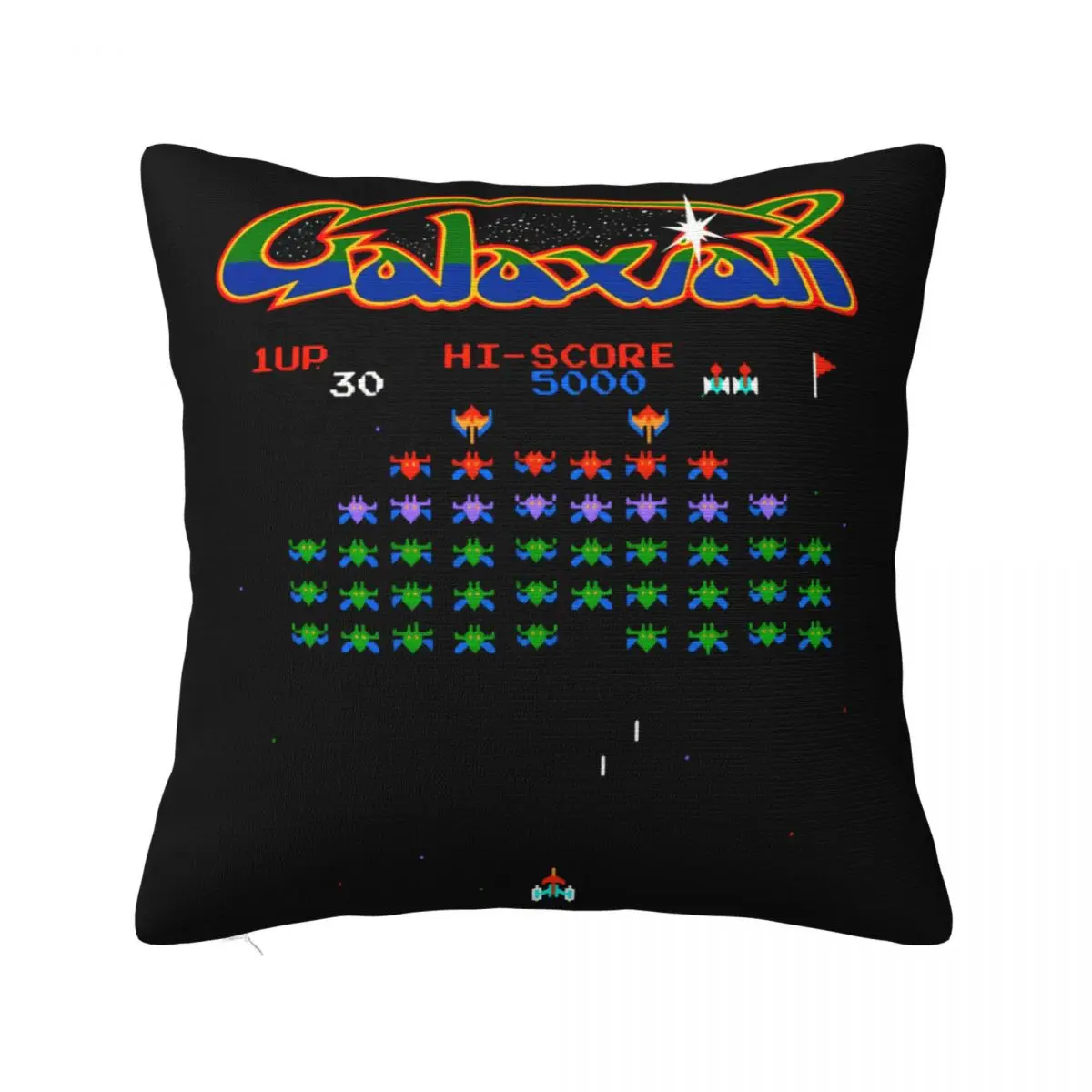 Arcade Galaxian Space Invaders Video Game Retro Vintage 80S Alien Gaming Pillow Case