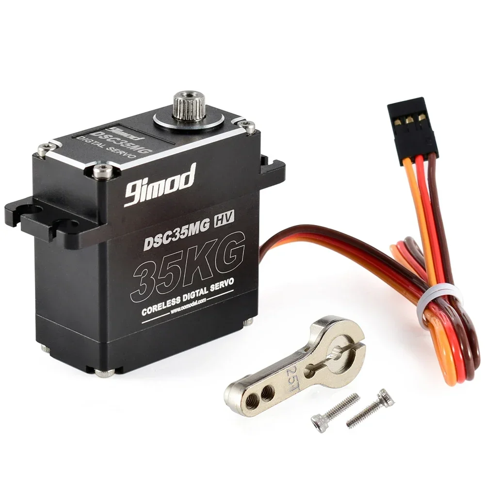 9imod Waterproof Servo 35KG 45KG Aluminum Case Digital Metal Gear HV Coreless Servo Motor for 1/8 1/10 RC Car Truck Crawler Boat