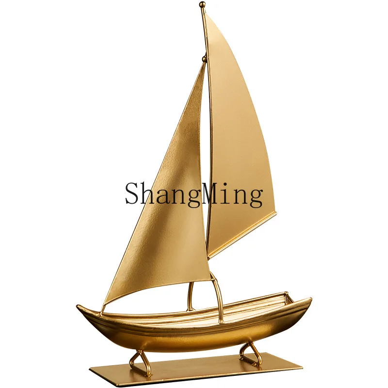 

PYH wrought iron sailing wine rack housewarming gifts light luxury luxury wine cabinet accessories living room decoration