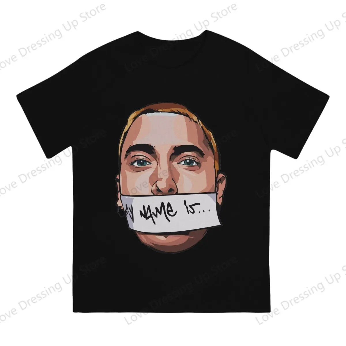 Eminem Tutt Pure cotton printing men's Tshirt Street Cool Tshirts Famous Rapper Eminem Funny Tops